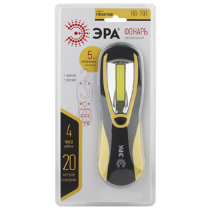 RB-701 Фонарь ЭРА Рабочий серия «Практик» [5Вт COB, 3xAA, крючок, магнит, бл] с гарантией 