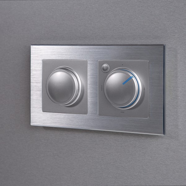 Рамка на 2 поста Werkel WL11-Frame-02 Aluminium (алюминий) - купить в Севастополе