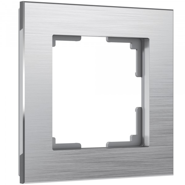 Рамка на 1 пост Werkel WL11-Frame-01 Aluminium (алюминий) - купить в Севастополе